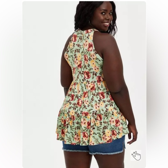 Torrid Super Soft High Neck Babydoll Tank Sz 2 - Picture 2 of 8